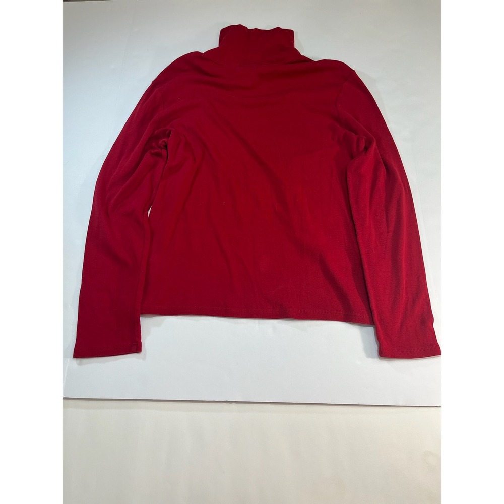 Lauren Ralph Lauren‎ Turtleneck Long Sleeve Top L Preppy Minimalist Academia - Picture 2 of 9